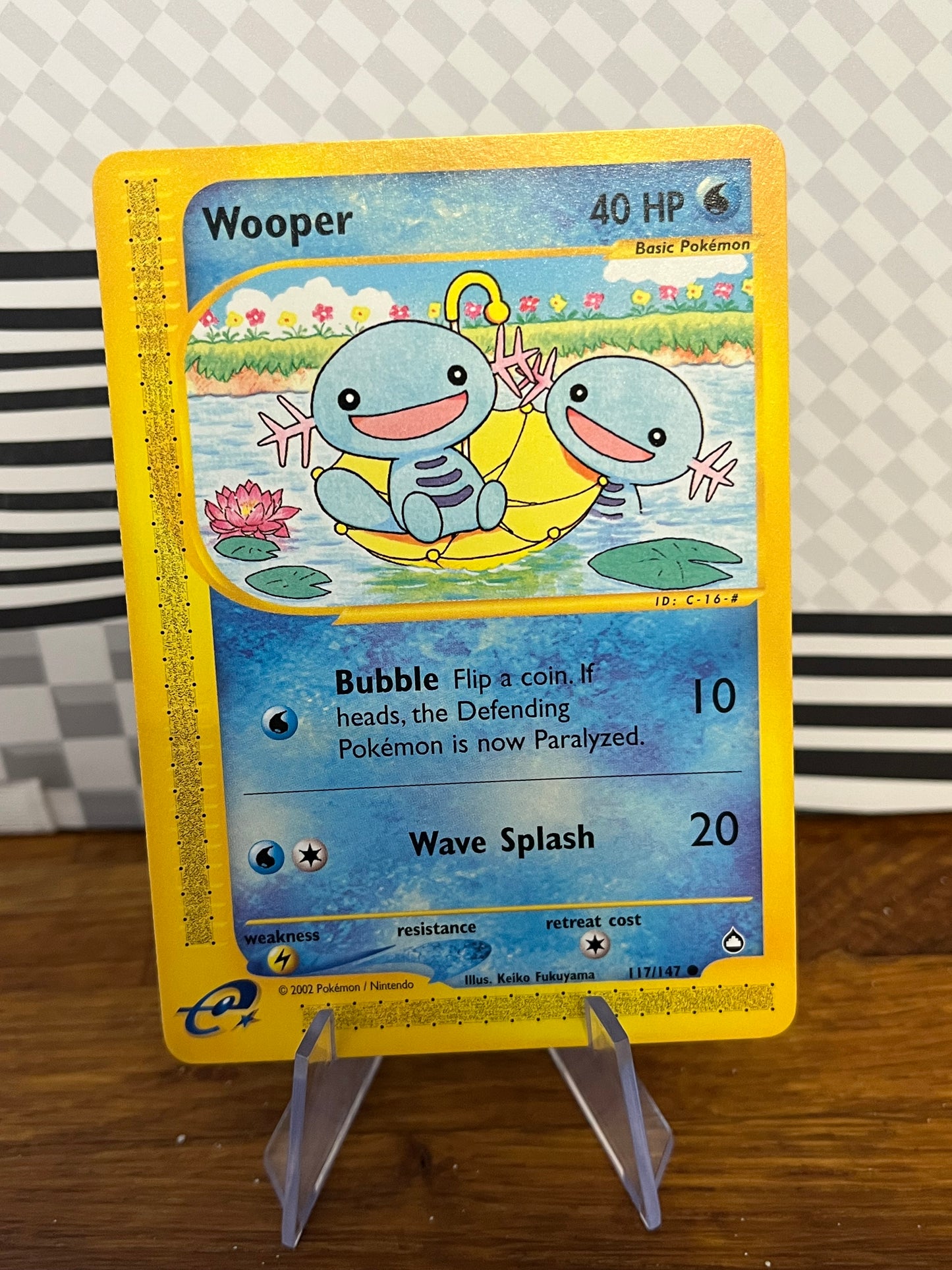 Wooper 117/147 Aquapolis NM Single Pokémon Card