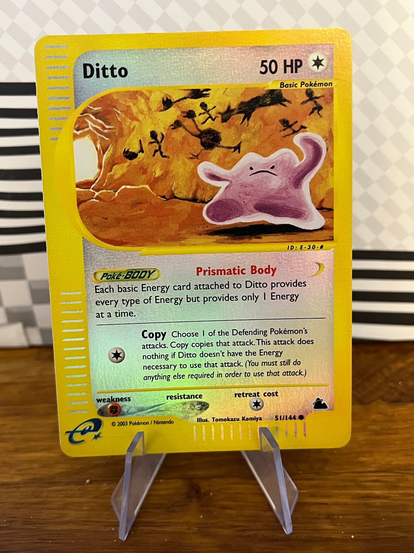 Ditto 51/144 Reverse Holo Skyridge NM Single Pokémon Card