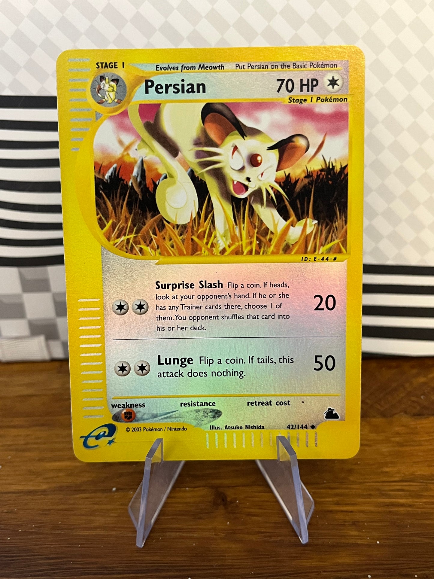 Persian 42/144 Reverse Holo Skyridge NM Single Pokémon Card