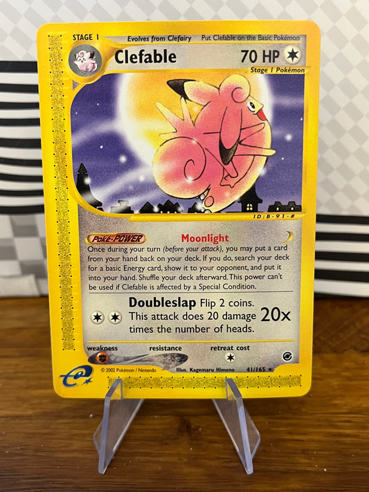 Clefable 41/165 Expeditions NM Single Pokémon Card