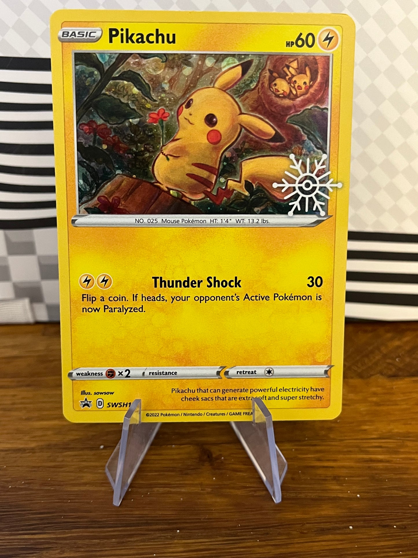 Pikachu SWSH153 Black Star Promo Stamped NM Single Pokémon Card