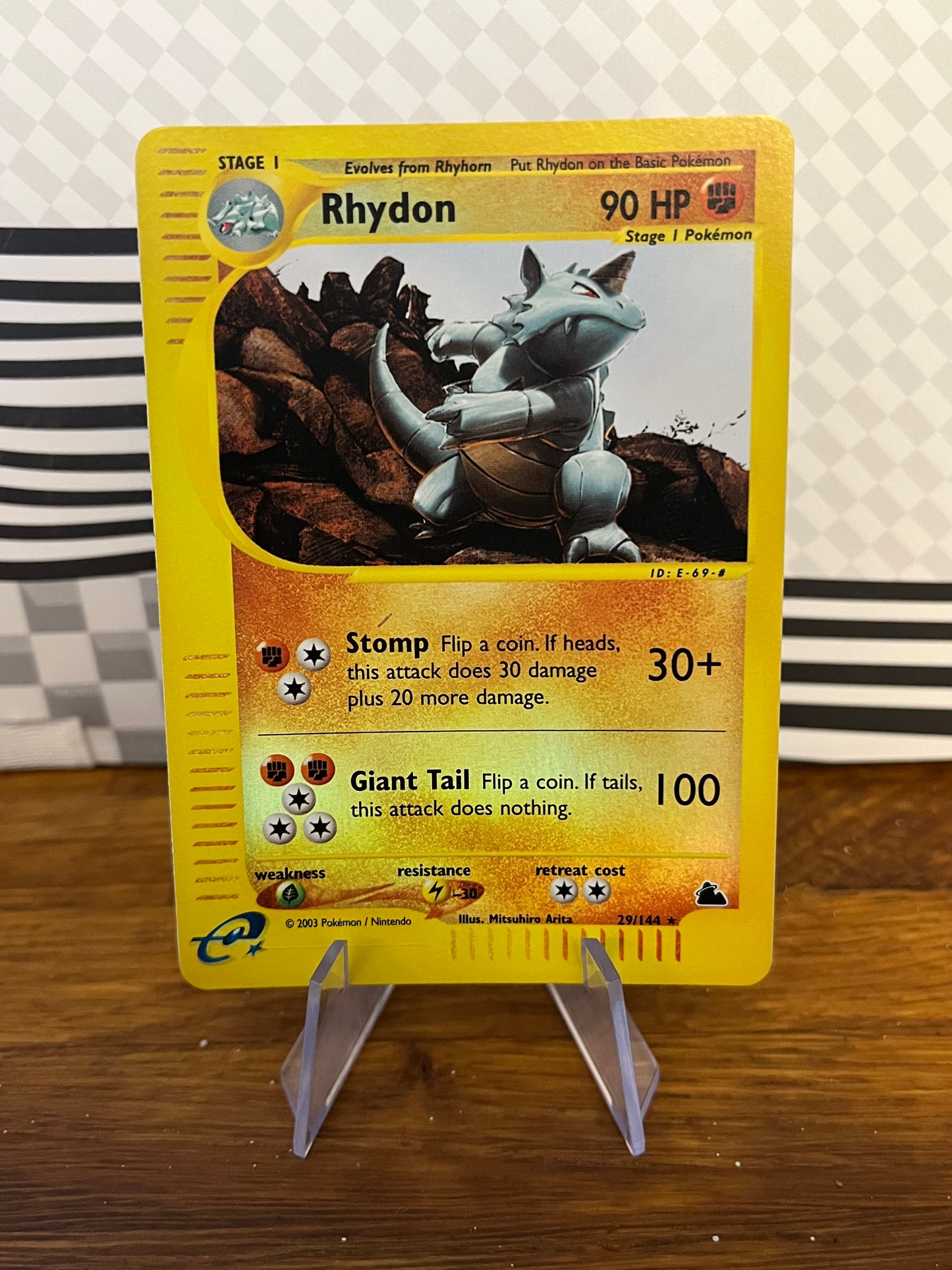 Rhydon 29/144 Reverse Holo Skyridge NM Single Pokémon Card