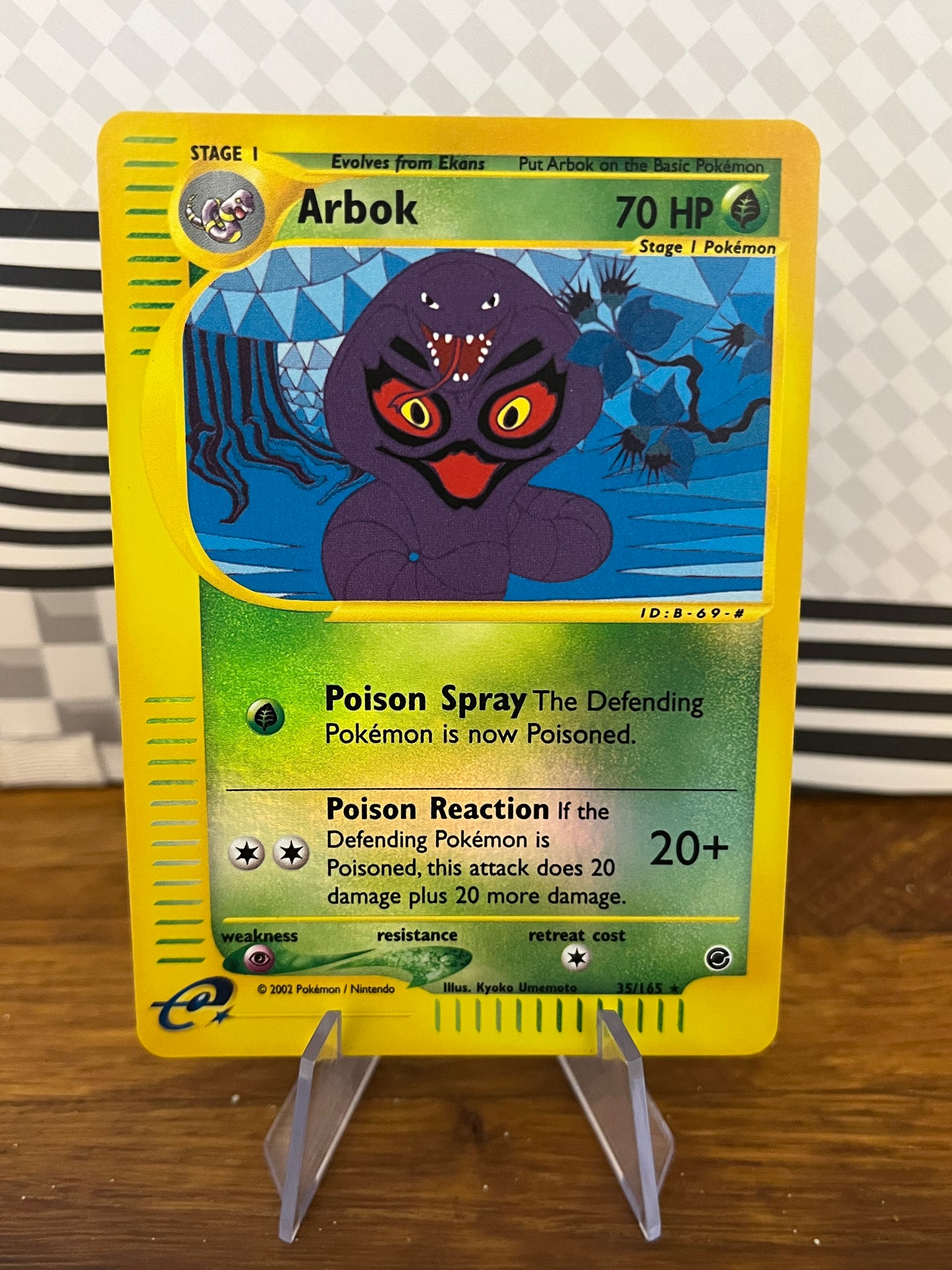 Arbok 35/165 Reverse Holo Expeditions NM Single Pokémon Card
