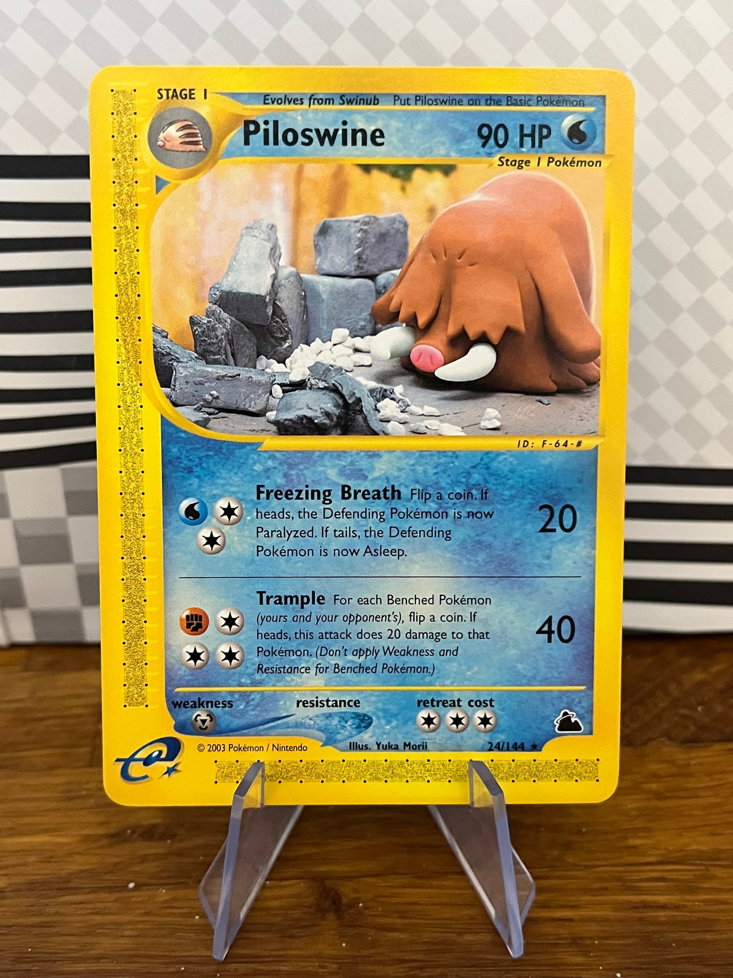 Piloswine 24/144 Skyridge NM Single Pokémon Card