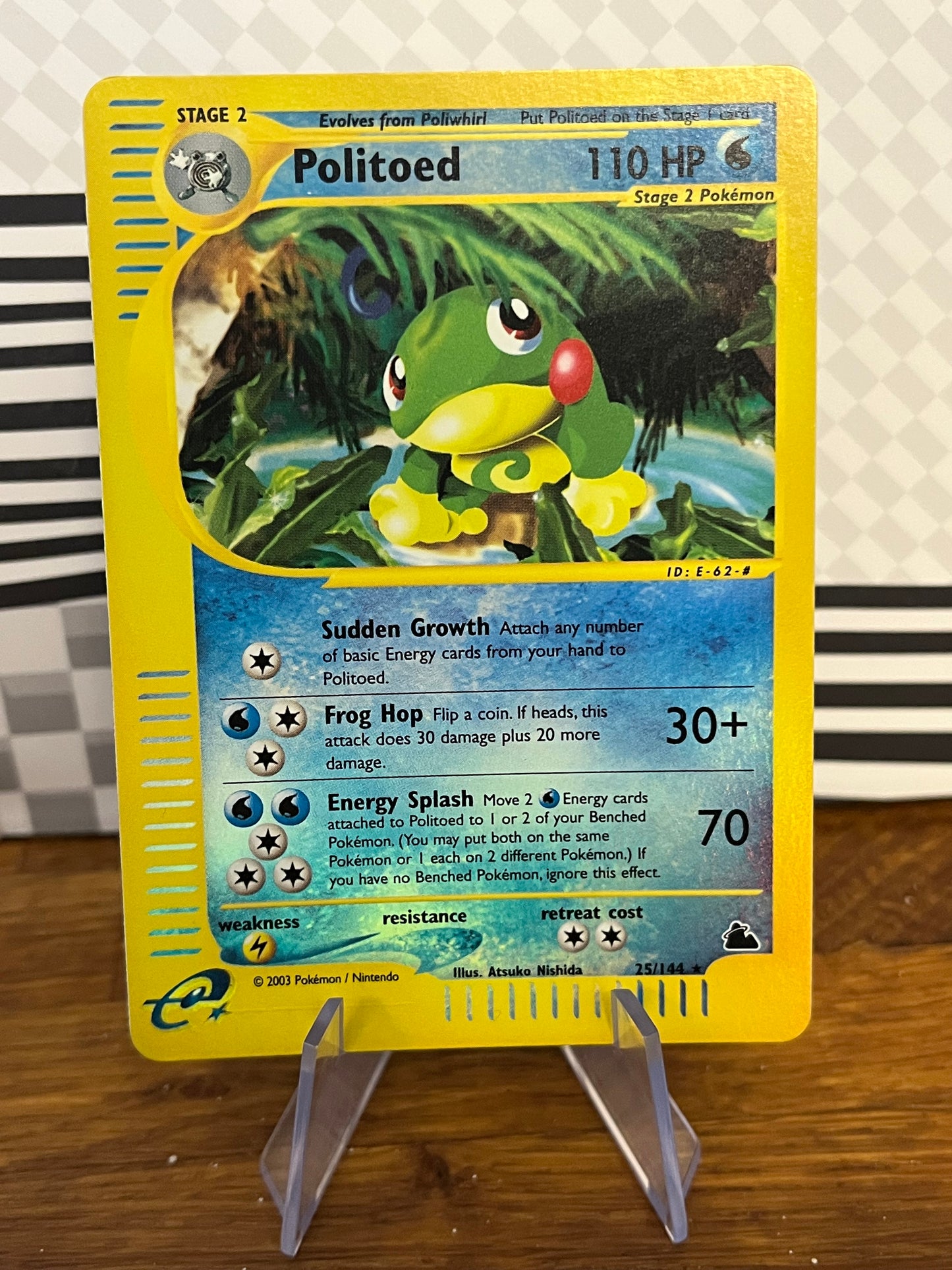 Politoed 25/144 Reverse Holo Skyridge NM Single Pokémon Card