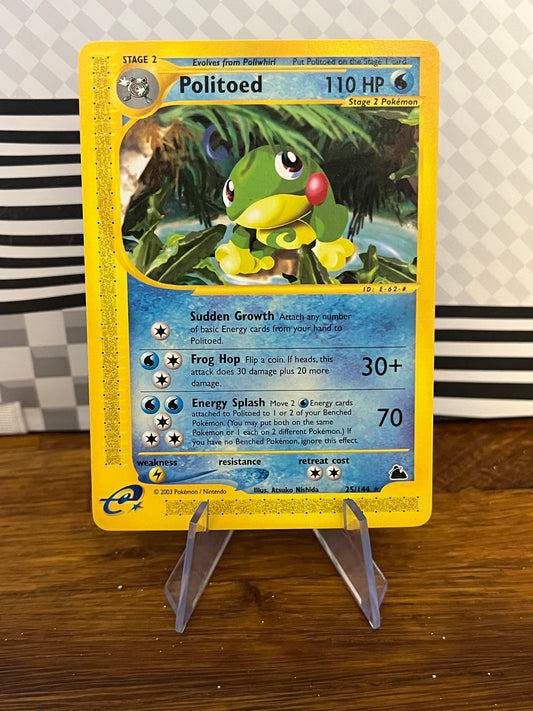 Politoed 25/144 Skyridge NM Single Pokémon Card