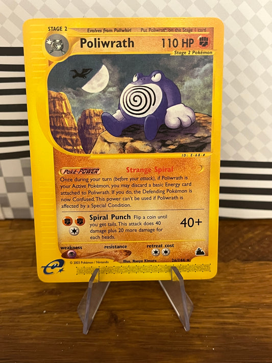 Poliwrath 26/144 Skyridge NM Single Pokémon Card
