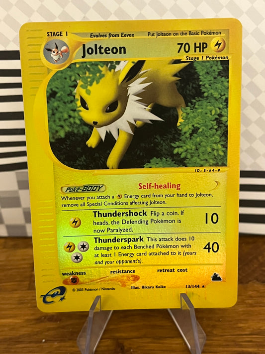 Jolteon 13/144 Reverse Holo Skyridge NM Single Pokémon Card