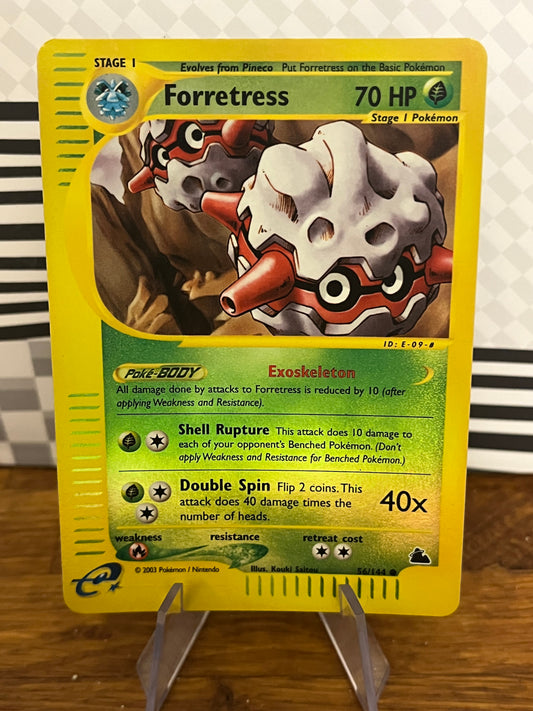 Forretress 56/144 Reverse Holo Skyridge NM Single Pokémon Card