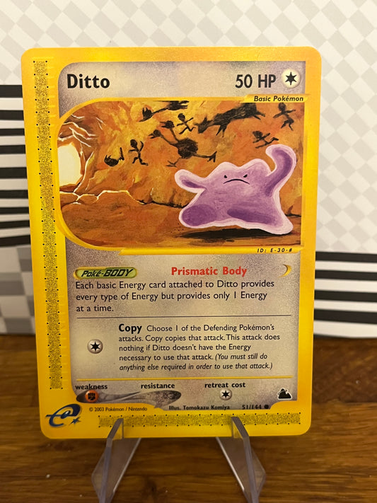 Ditto 51/144 Skyridge NM Single Pokémon Card