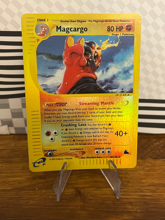 Magcargo Reverse Holo 18/144 Skyridge NM Single Pokémon Card