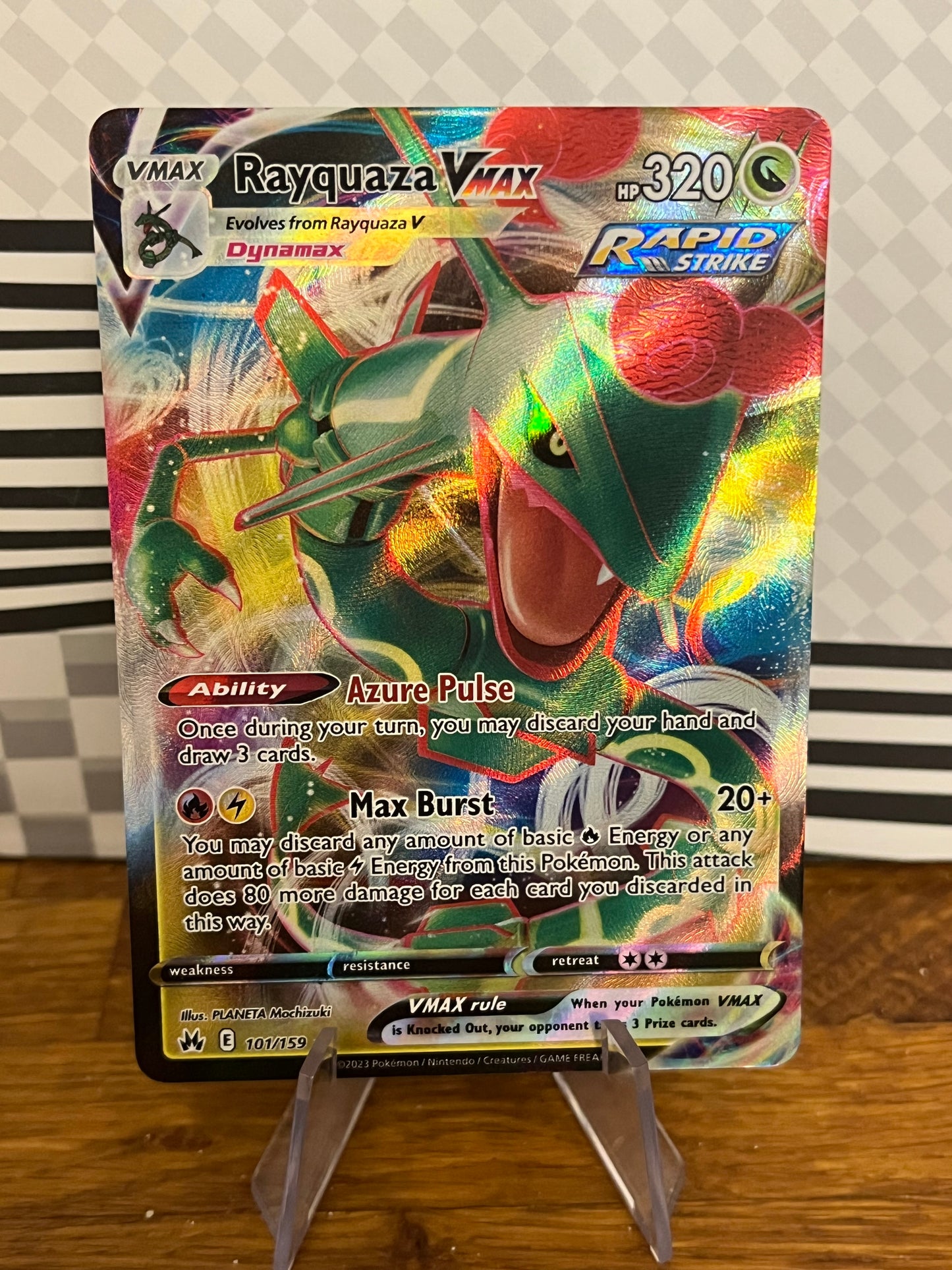 Rayquaza VMax 101/159 Crown Zenith NM Single Pokémon Card