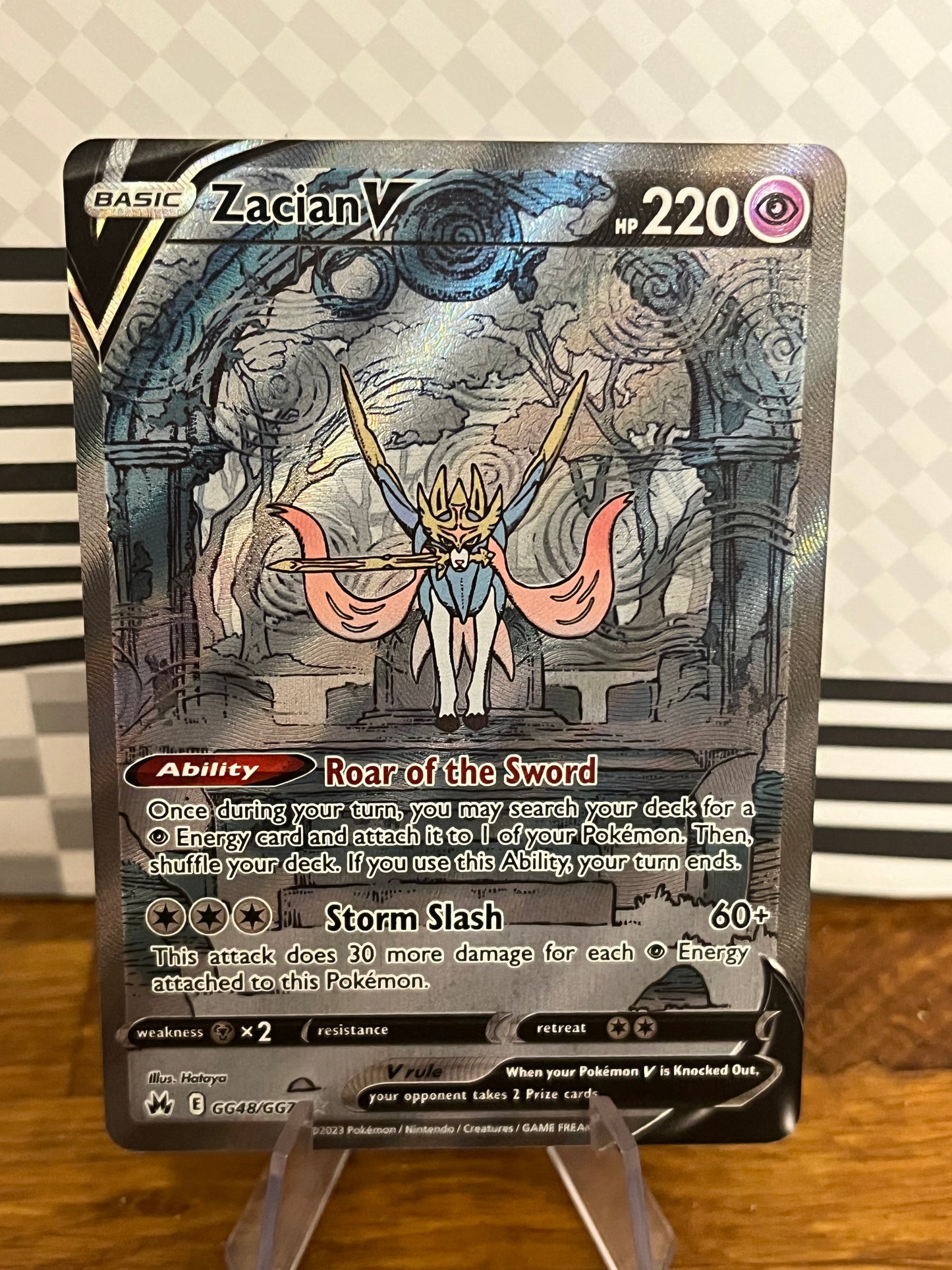 Zacian V GG48/GG70 Crown Zenith NM Single Pokémon Card