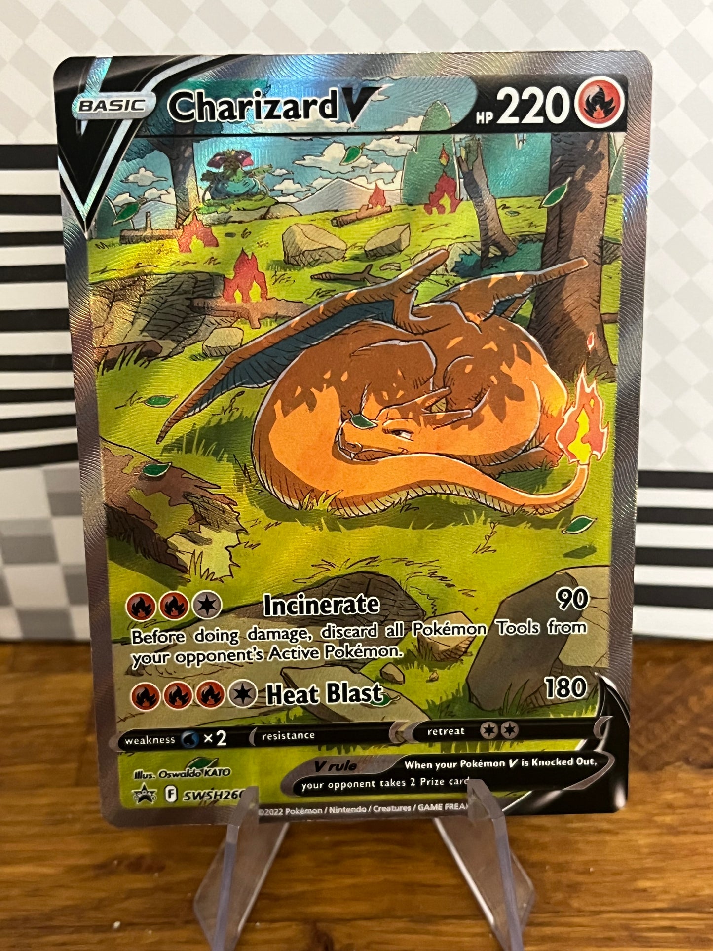 Charizard V SWSH260 Black Star Promo NM Single Pokémon Card