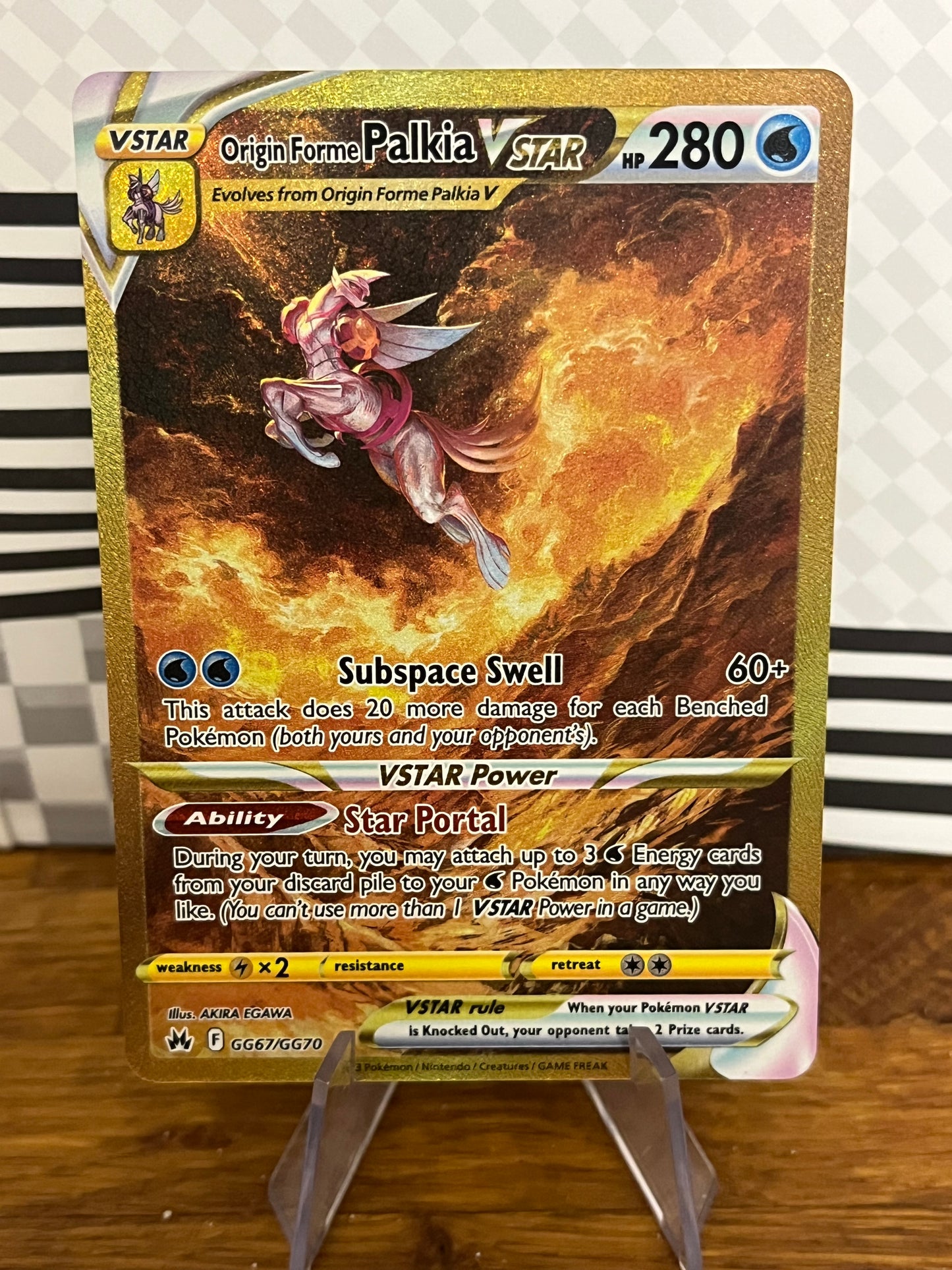 Origin Forme Palkia V Star GG67/GG70 Crown Zenith NM Single Pokémon Card