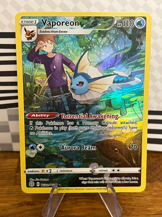 Vaporeon TG02/TG30 Brilliant Stars NM Single Pokémon Card