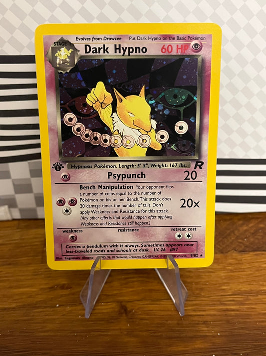 Dark Hypno 9/82 Holo Team Rocket NM Single Pokémon Card