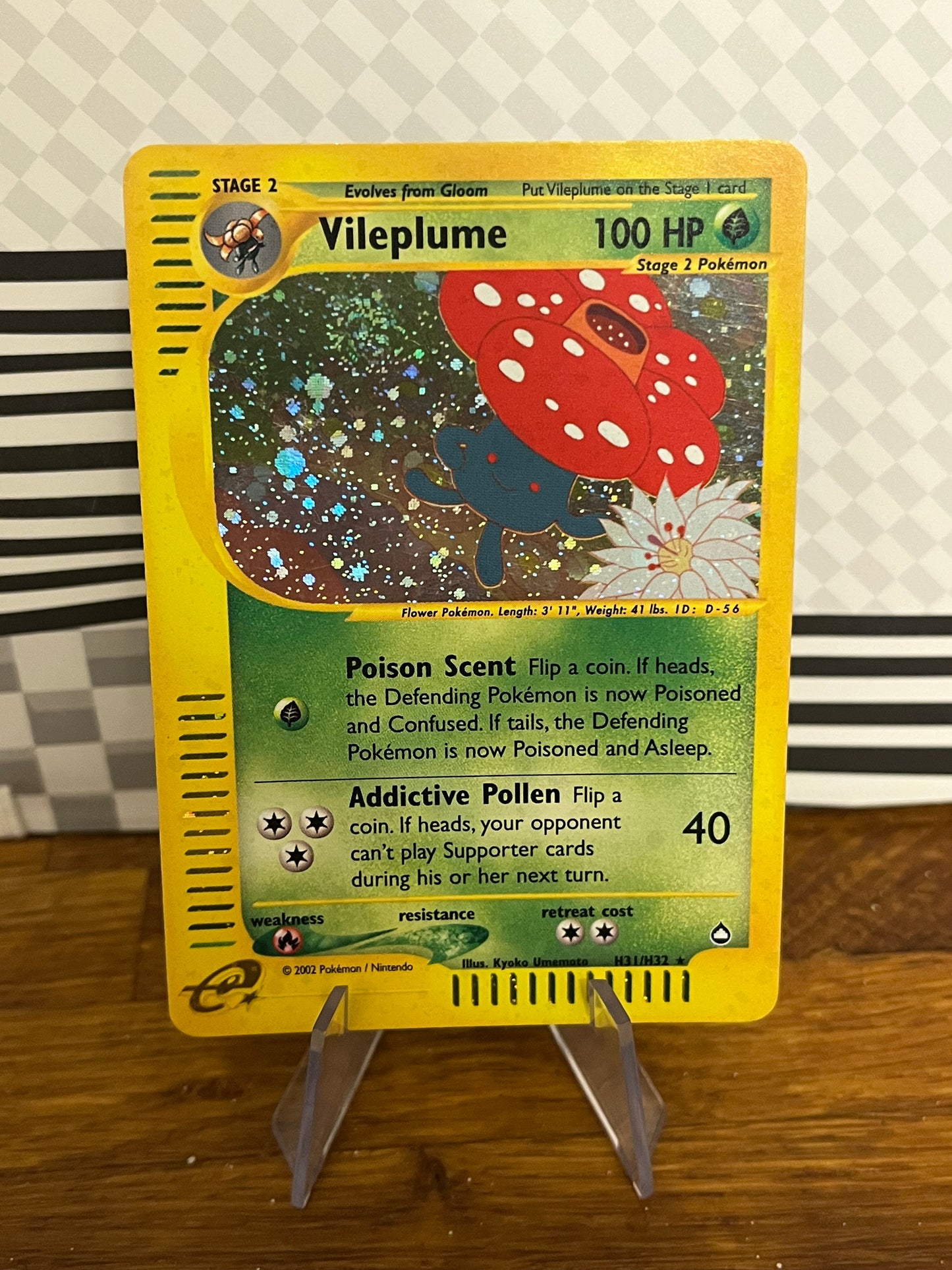 Vileplume H31/H32 Holo Aquapolis NM Single Pokémon Card