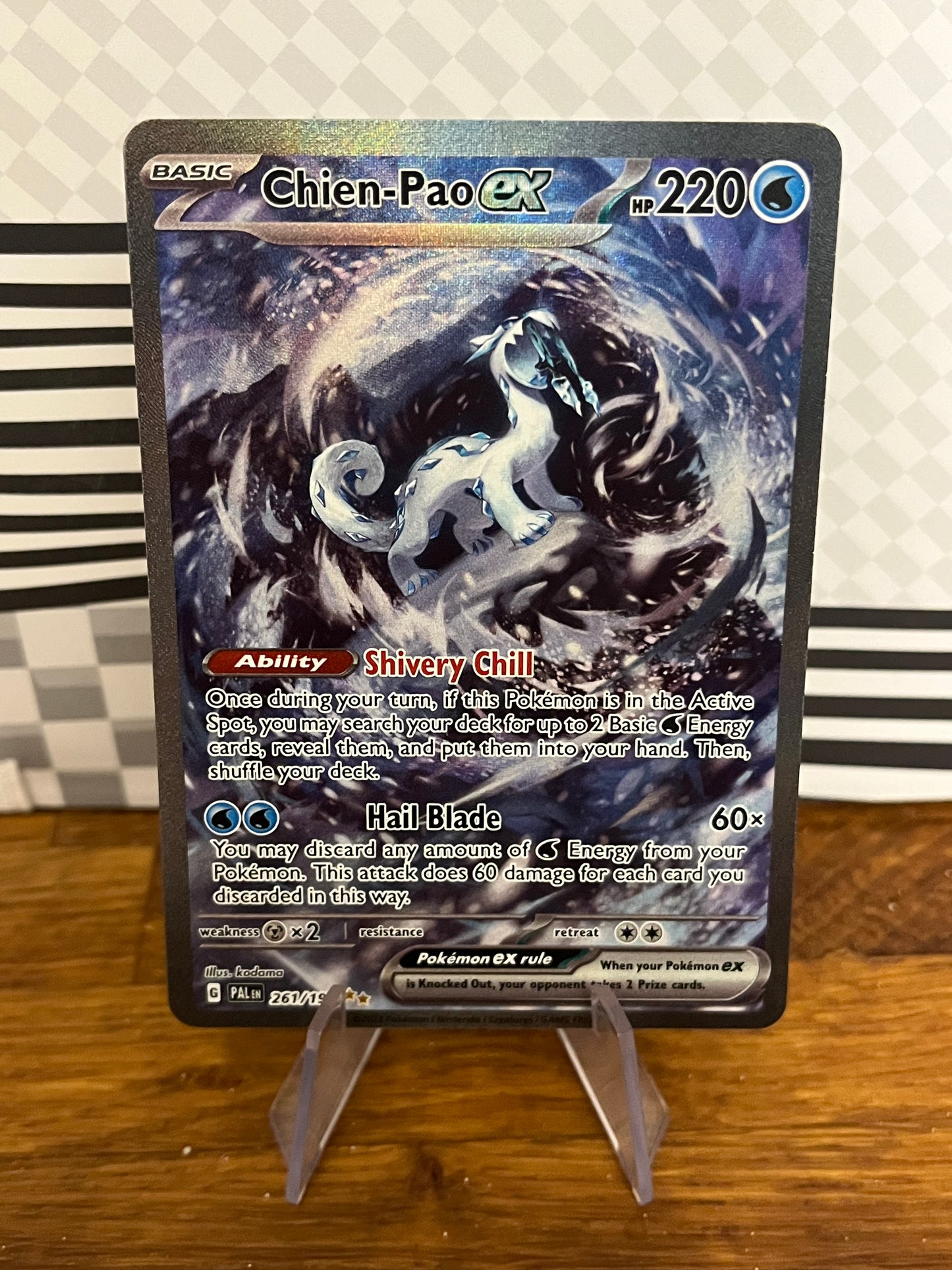 Chien-Pao ex 261/193 Special Illustration Rare Paldea Evolved NM Single Pokémon Card