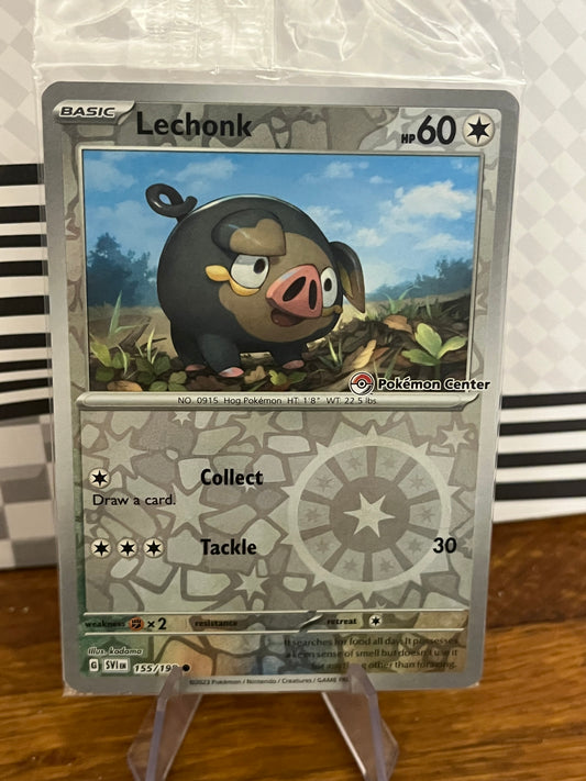 Lechonk 155/198 Pokemon Center Stamped Scarlet & Violet NM Single Pokémon Card