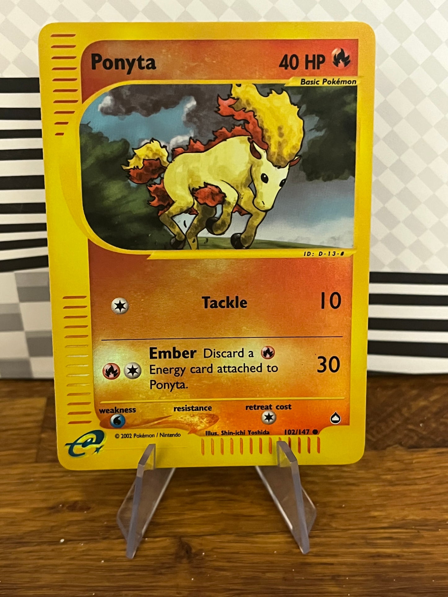 Ponyta 102/147 Reverse Holo Aquapolis NM Single Pokémon Card
