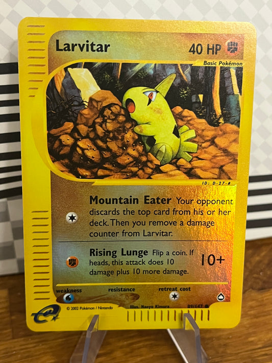 Larvitar 89/147 Reverse Holo Aquapolis NM Single Pokémon Card