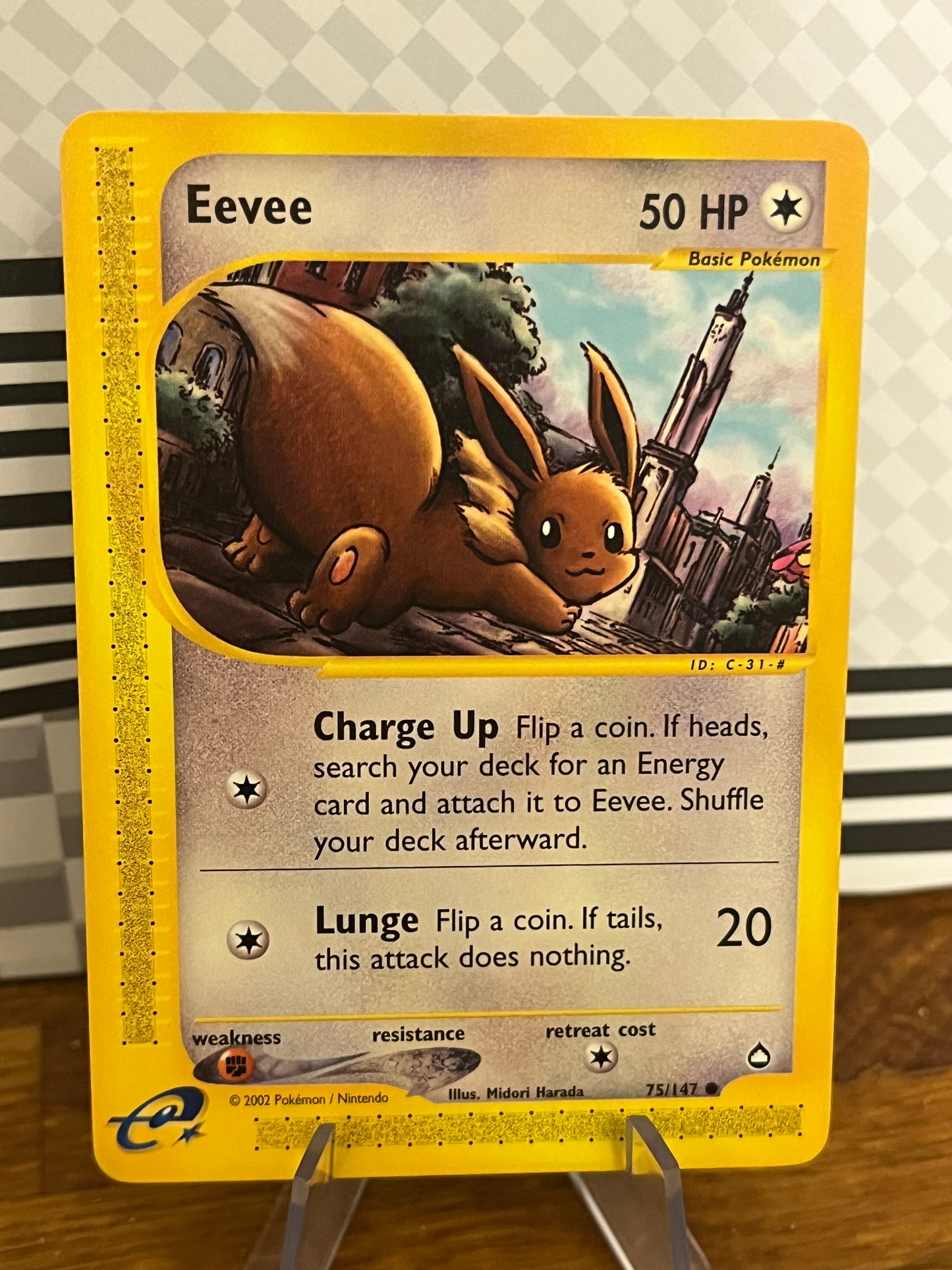 Eevee 75/147 Aquapolis NM Single Pokémon Card