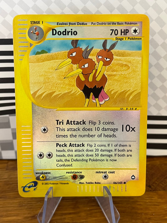 Dodrio 46/147 Reverse Holo Aquapolis NM Single Pokémon Card