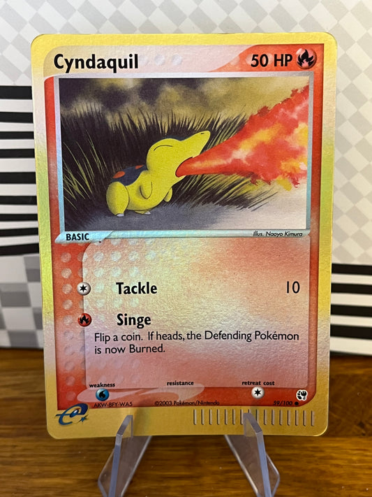Cyndaquil 59/100 Reverse Holo Sandstorm NM Single Pokémon Card