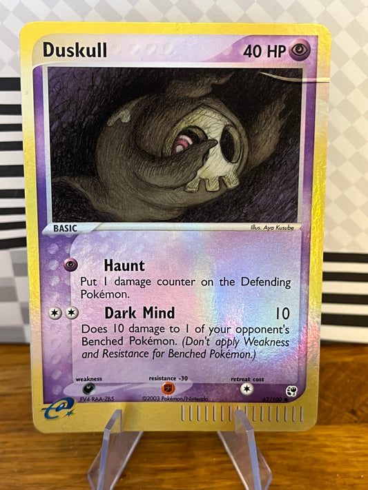Duskull 62/100 Reverse Holo EX Sandstorm NM Single Pokémon Card