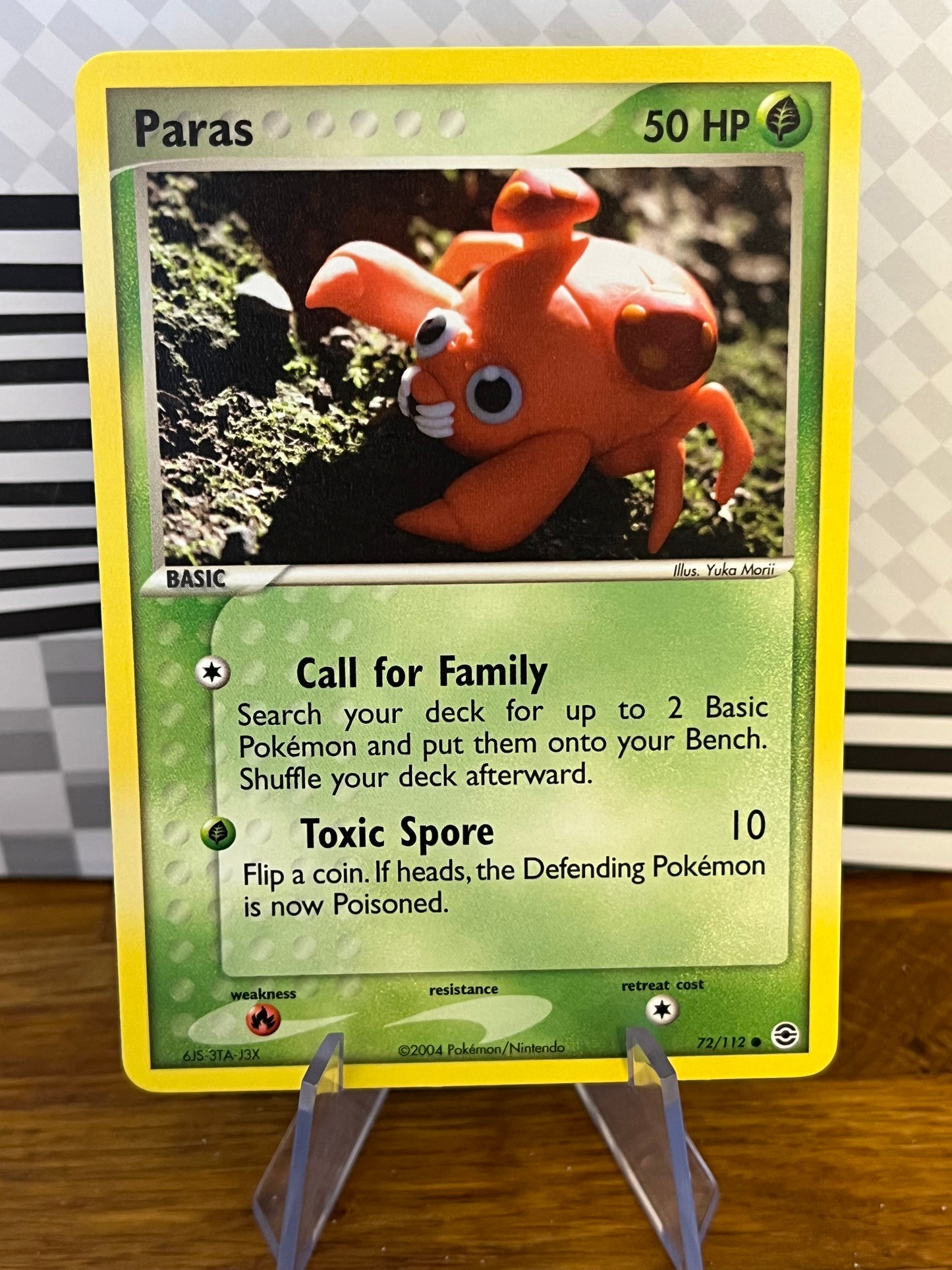 Paras 72/112 Fire Red & Leaf Green NM Single Pokémon Card
