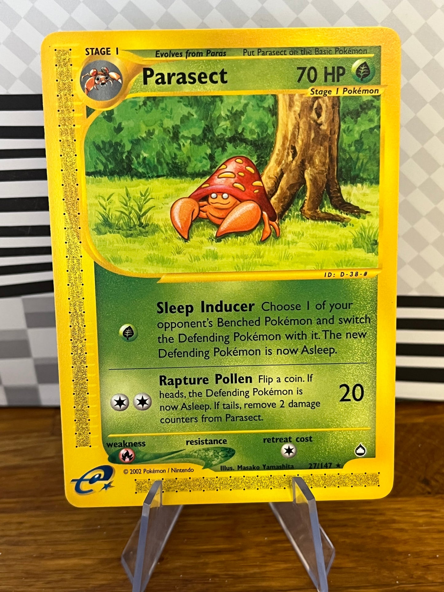 Parasect 27/147 Aquapolis NM Single Pokémon Card