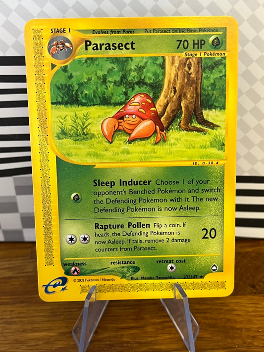 Parasect 27/147 Aquapolis NM Single Pokémon Card