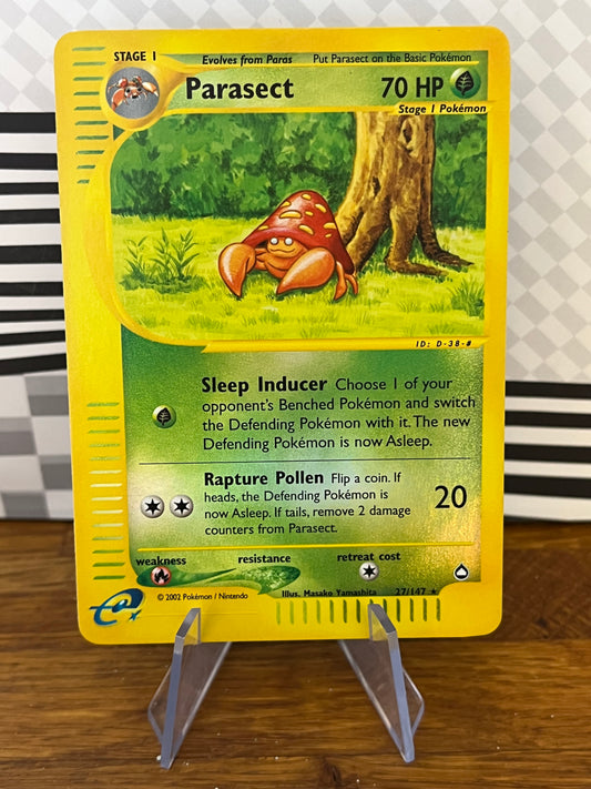 Parasect 27/147 Reverse Holo Aquapolis NM Single Pokémon Card