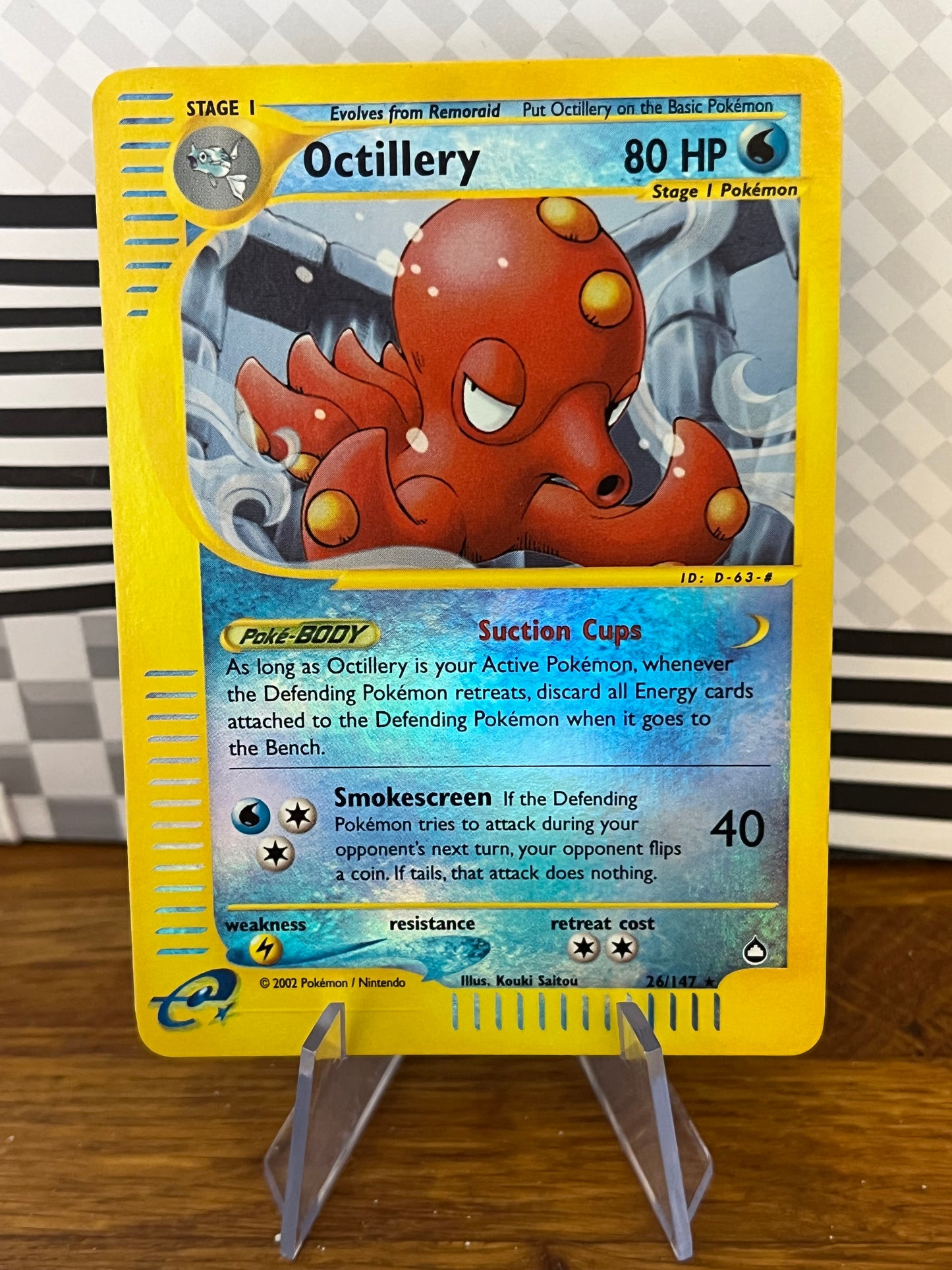 Octillery 26/147 Reverse Holo Aquapolis NM Single Pokémon Card