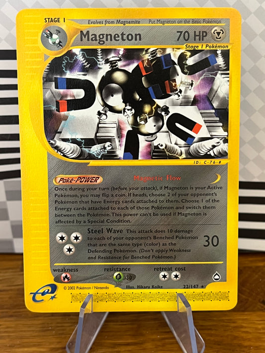 Magneton 22/147 Aquapolis NM Single Pokémon Card