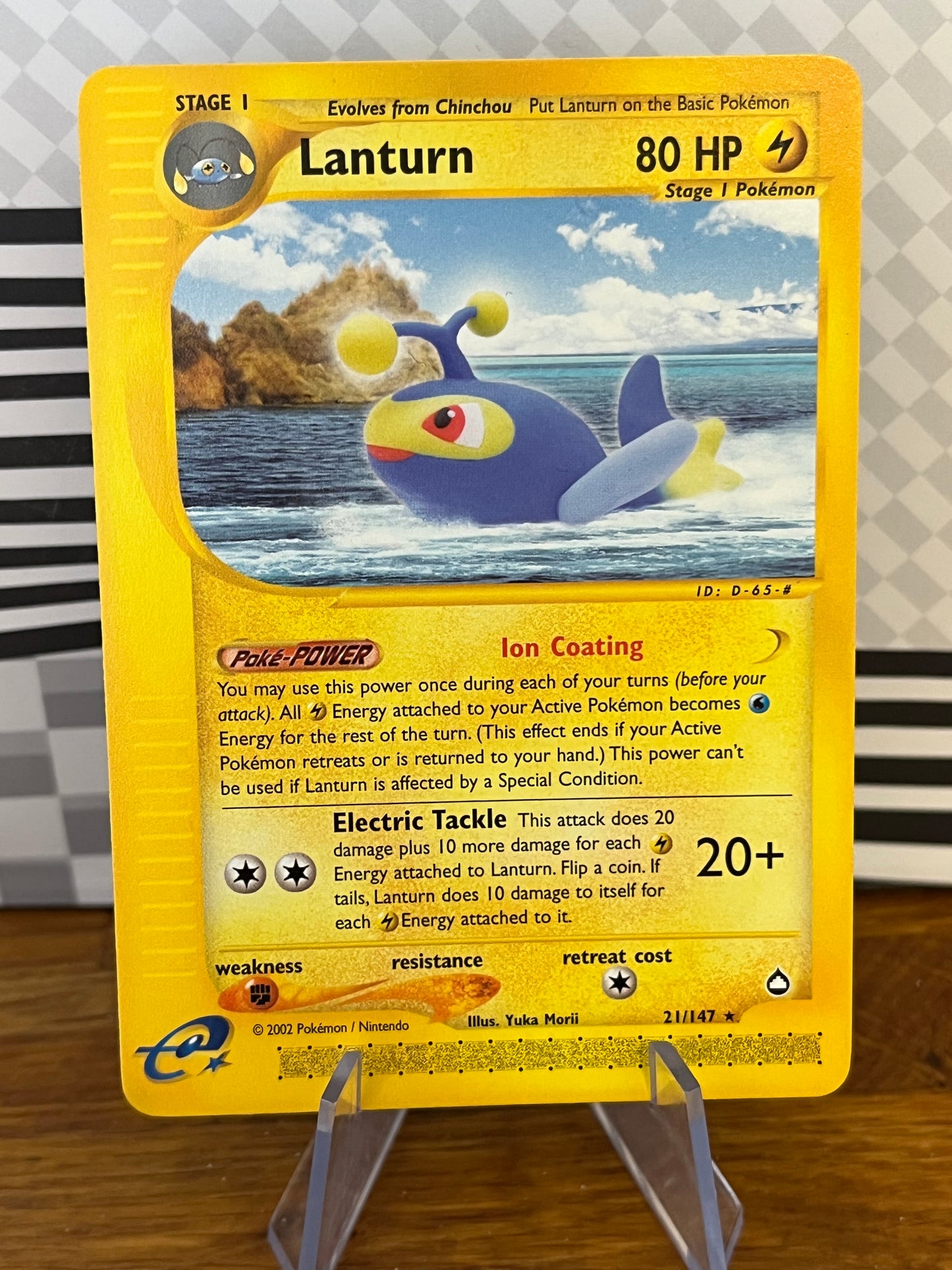 Lanturn 21/147 Aquapolis NM Single Pokémon Card