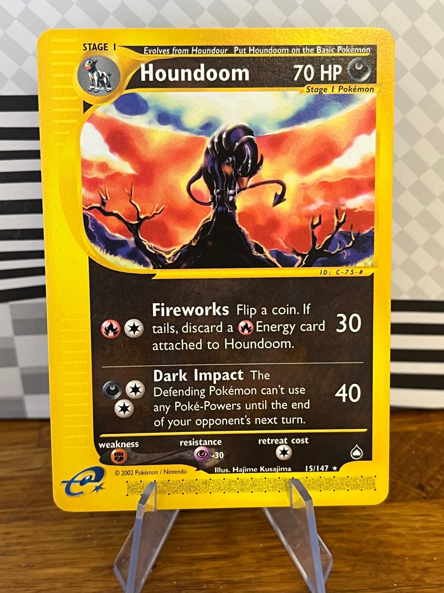 Houndoom 15/147 Aquapolis NM Single Pokémon Card