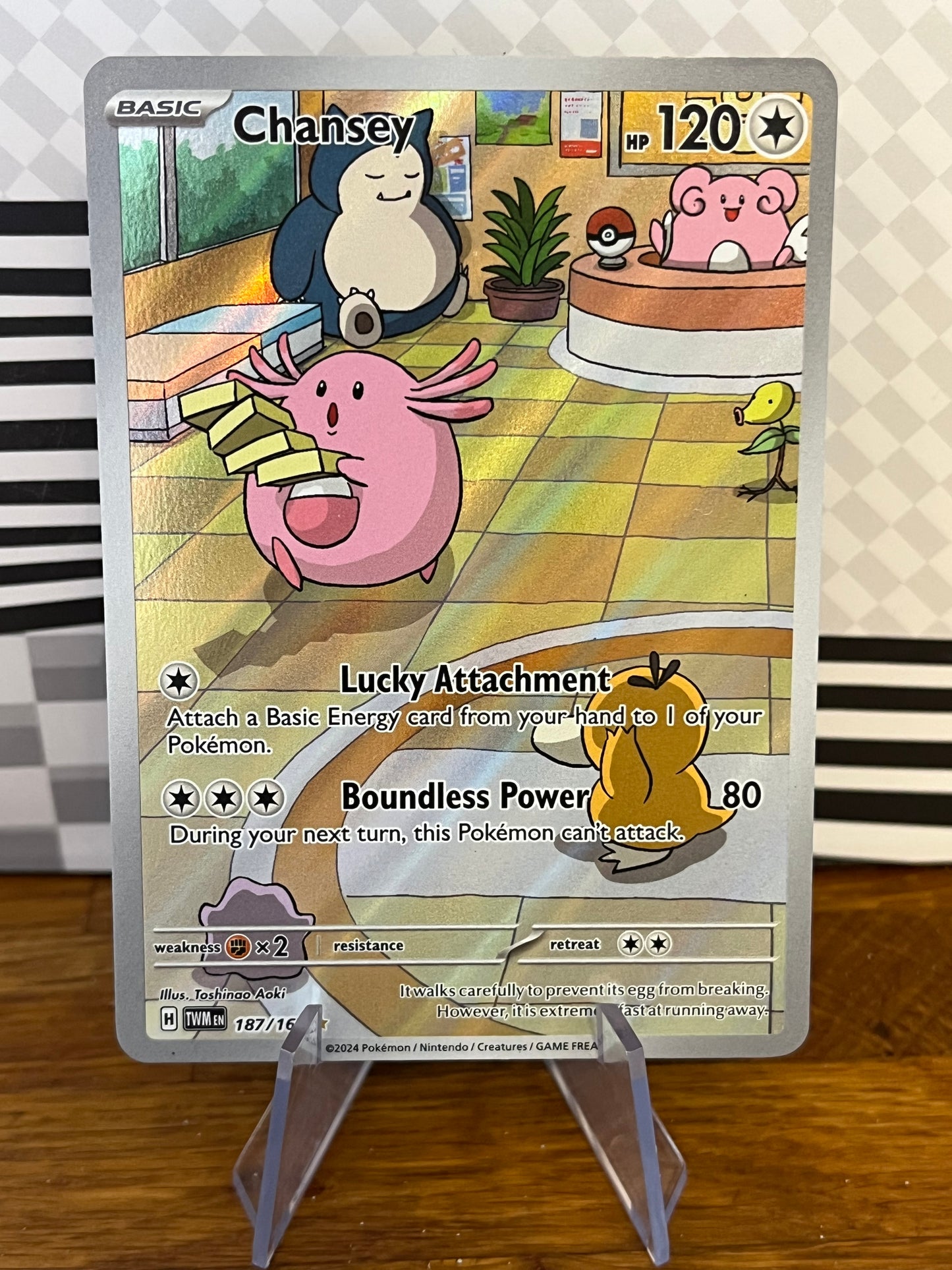 Chansey 187/167 Illustration Rare Twilight Masquerade NM Single Pokémon Card