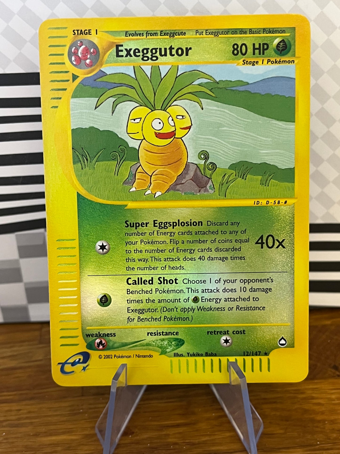 Exeggutor 12/147 Reverse Holo Aquapolis NM Single Pokémon Card