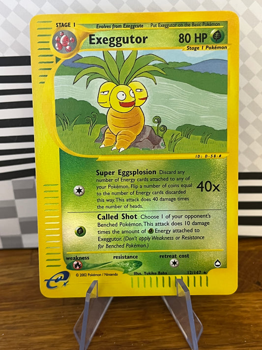 Exeggutor 12/147 Reverse Holo Aquapolis NM Single Pokémon Card