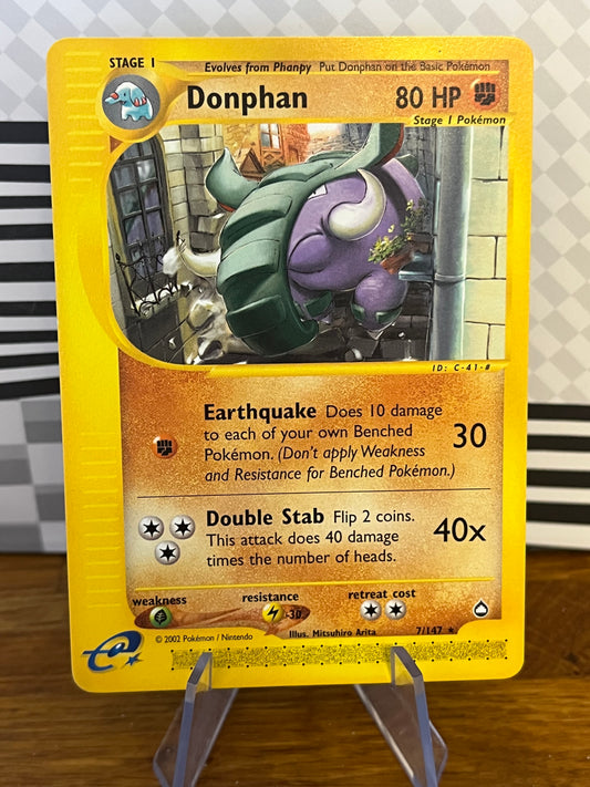 Donphan 7/147 Aquapolis NM Single Pokémon Card