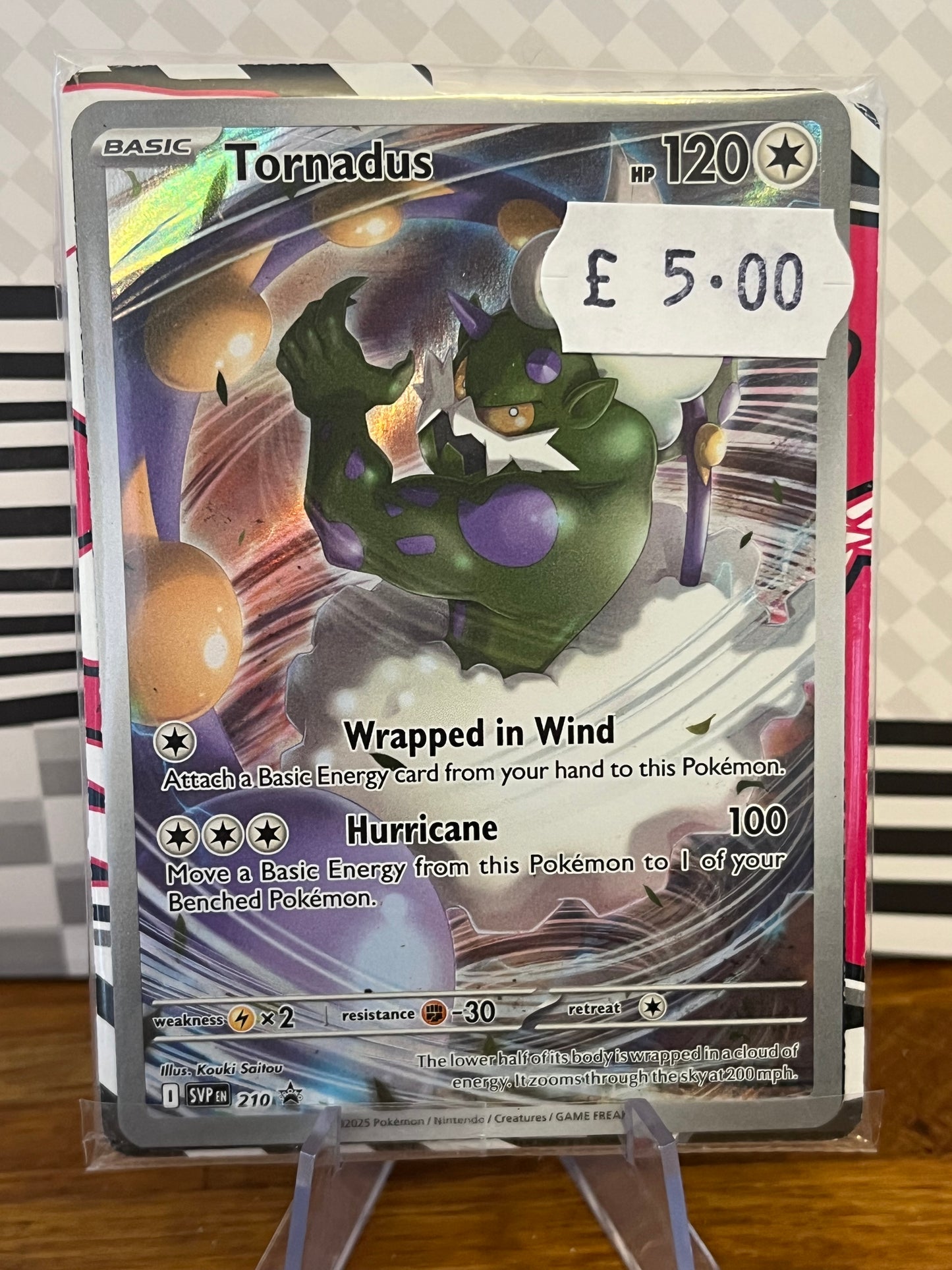 Tornadus 210 Black Star Promo Sealed NM Single Pokémon Card