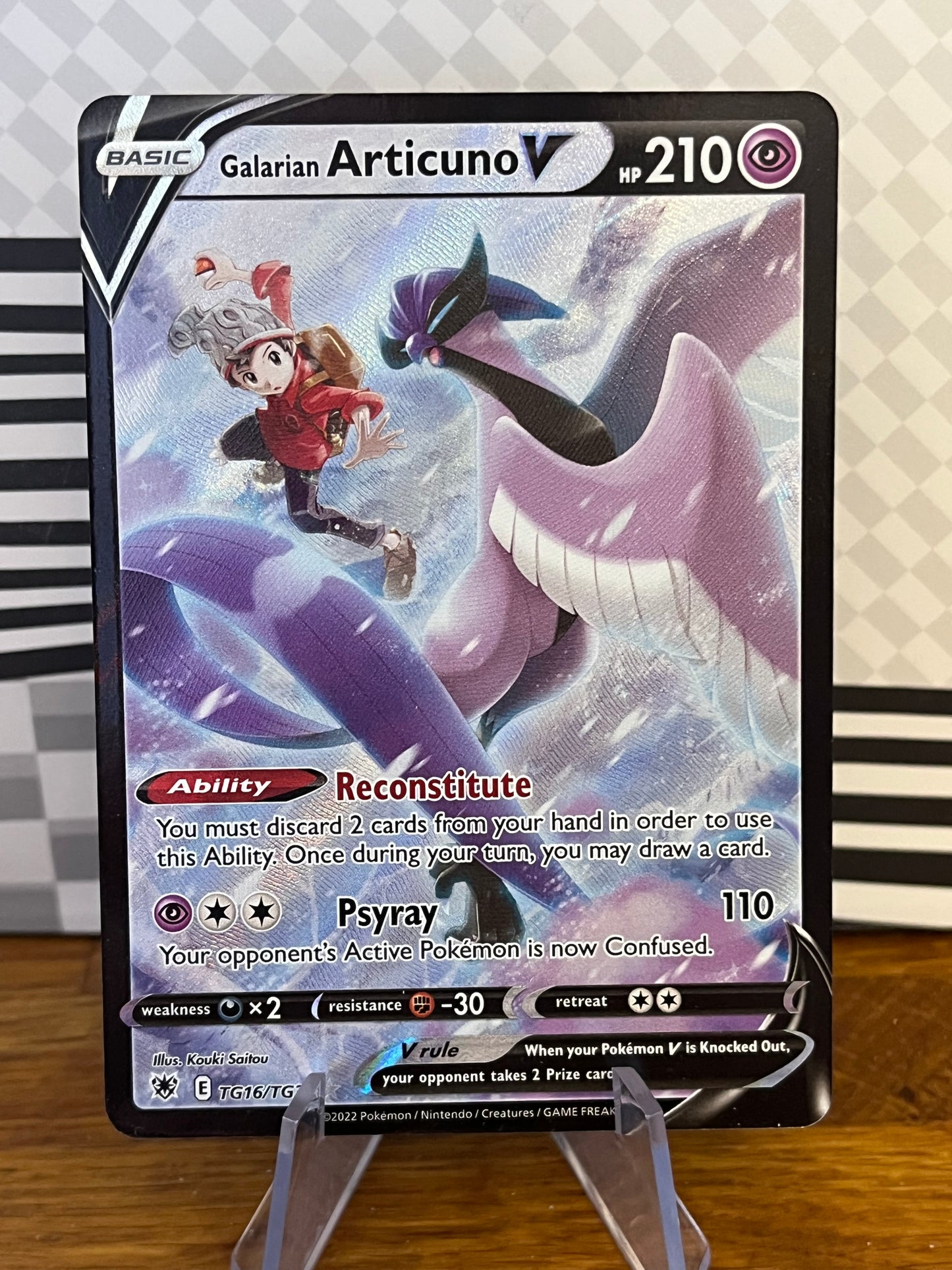 Galarian Articuno V TG16/TG30 Astral Radiance NM Single Pokémon Card