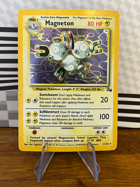 Magneton 11/62 Holo Fossil NM Single Pokémon Card