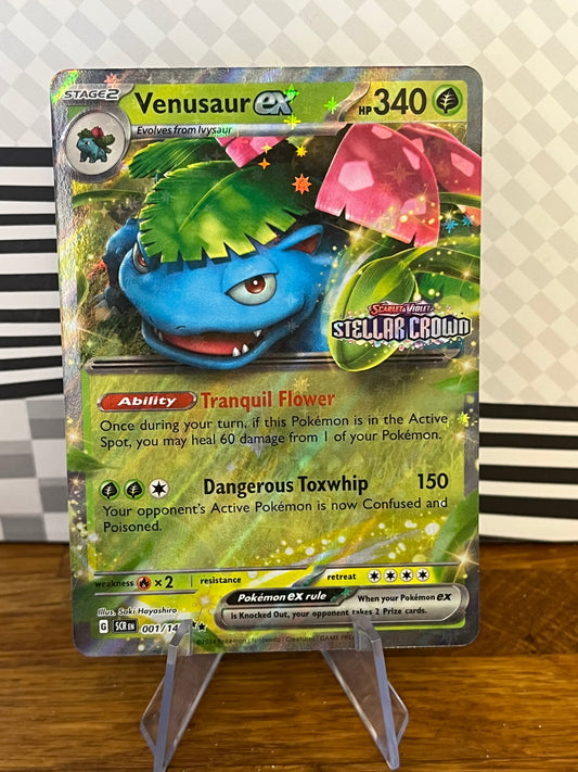 Venusaur ex Stamped 001/142 Stellar Crown NM Single Pokémon Card