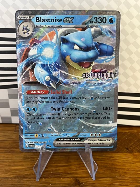 Blastoise ex Stamped 030/142 Stellar Crown NM Single Pokémon Card