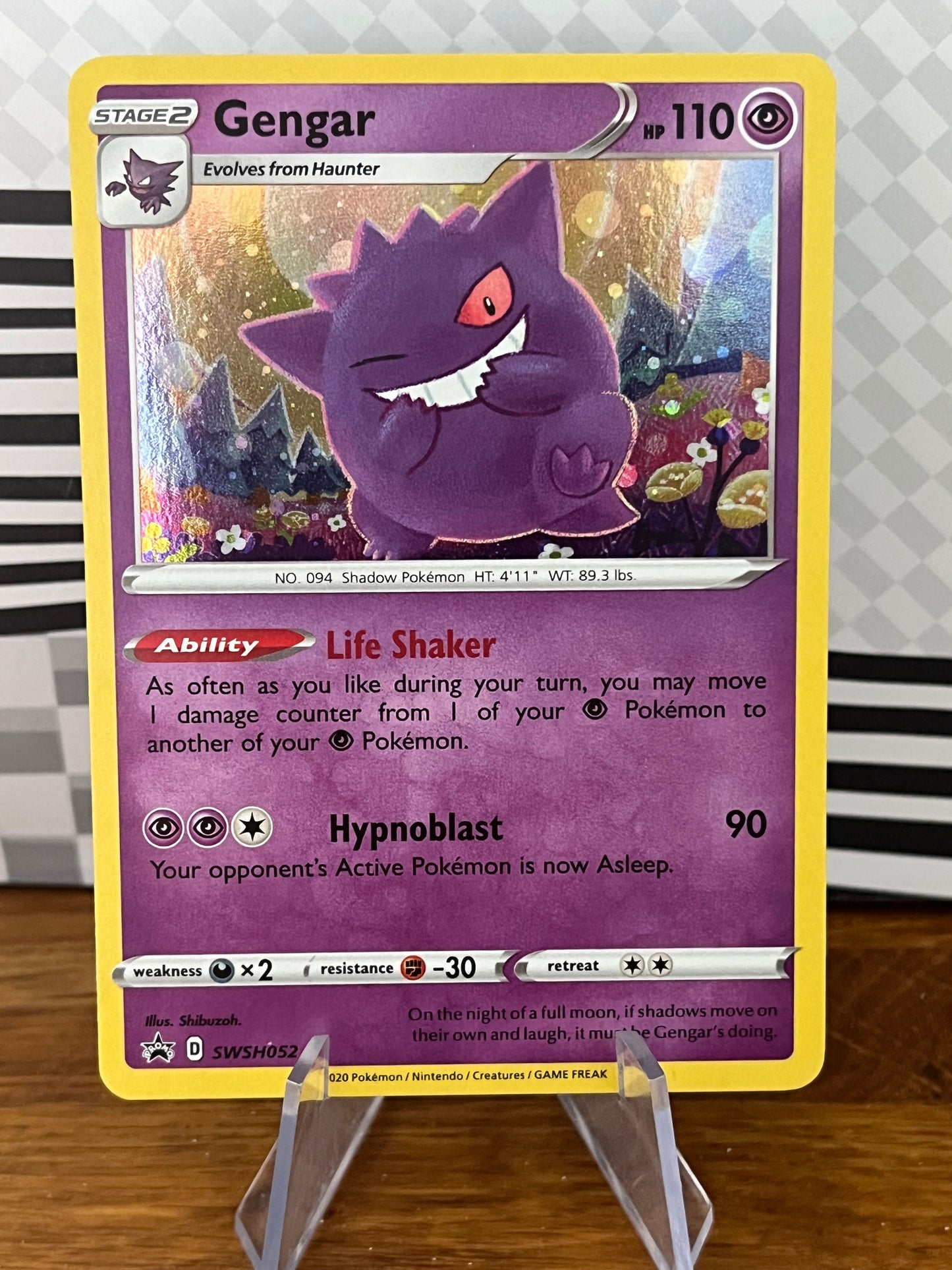 Gengar Foil SWSH052 Black Star Promo NM Single Pokémon Card