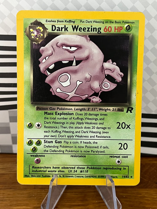 Dark Weezing 14/82 Team Rocket NM Single Pokémon Card