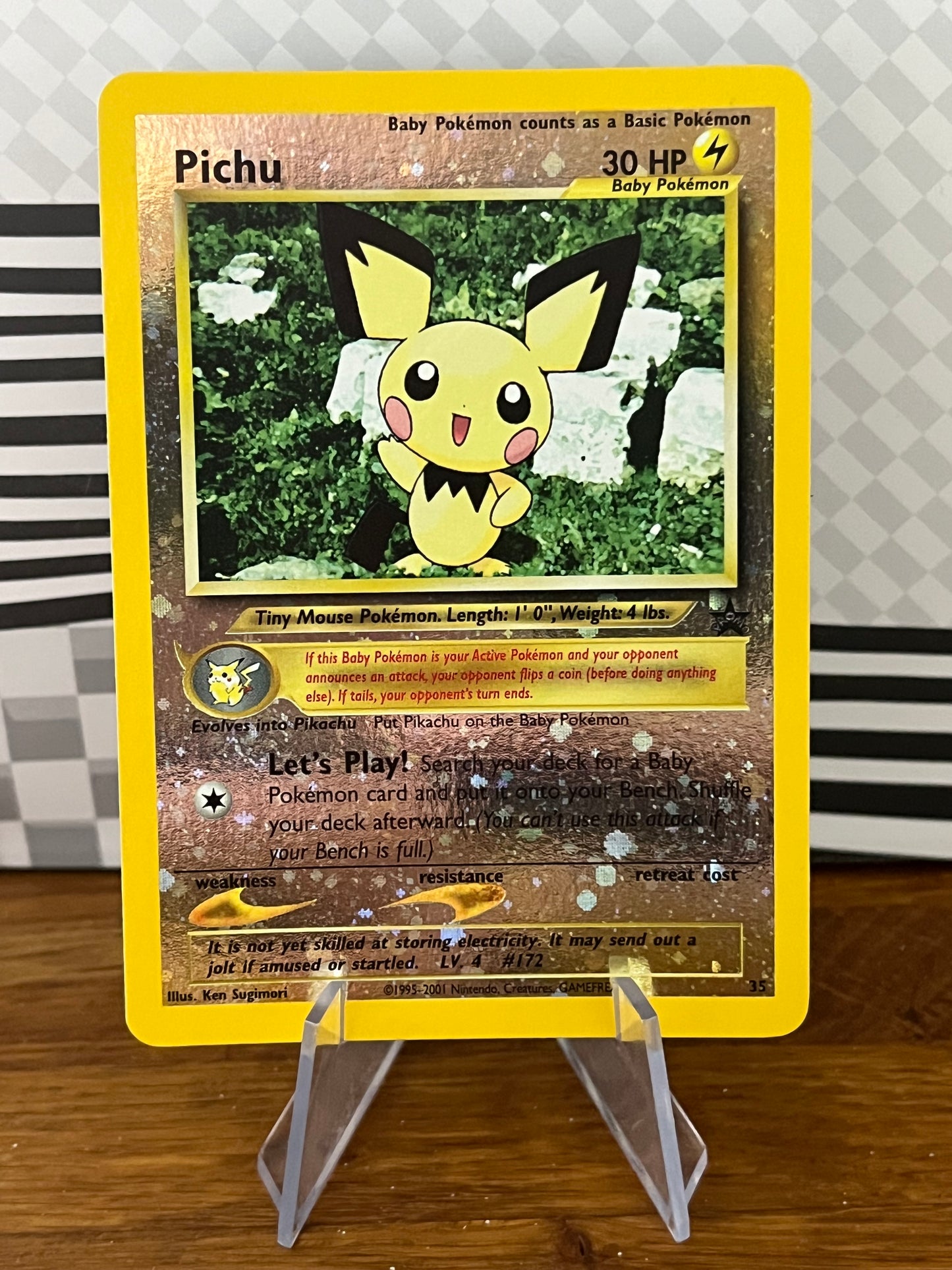 Pichu 35 Reverse Holo Black Star Promo NM Single Pokémon Card